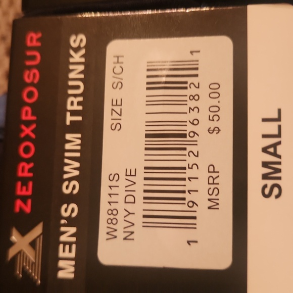 NWT mens black swim pants size small - Picture 3 of 7